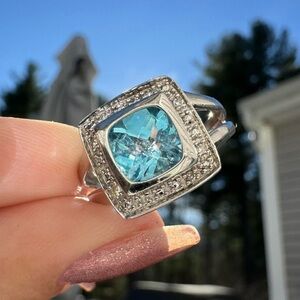 Vintage Blue Topaz Ring